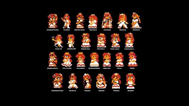 Carte meme NES Princess Peach Sprite Redraws