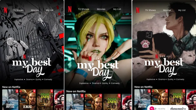 Netflix "My Best Day" Trend meme card