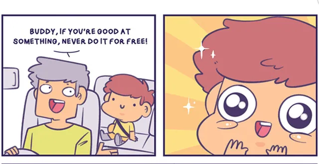 Never Do It For Free meme card