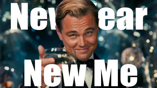 New Year, New Me meme card