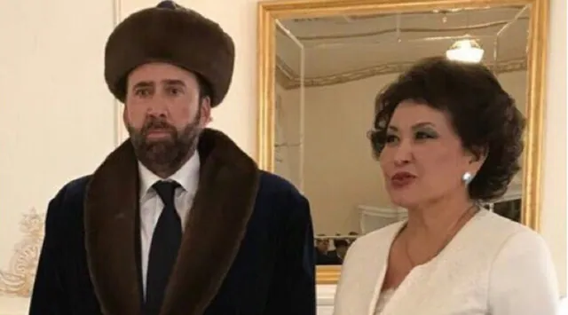 Carte meme Nic Cage in Kazakhstan