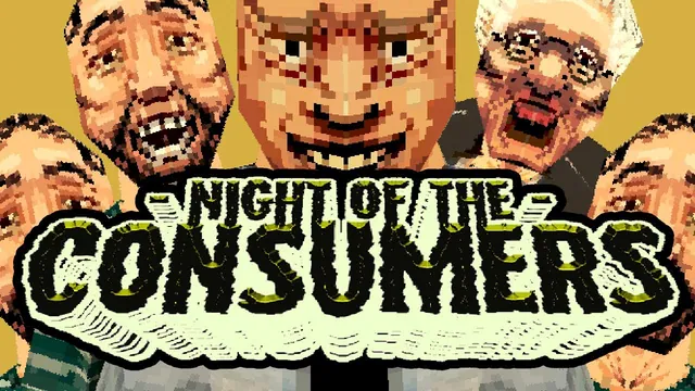 Night of the Consumers meme card