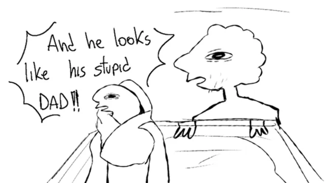 Carte meme Nine Months In My Womb Making Me Suffer and He Looks Like His Stupid Dad
