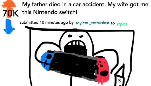 Carte meme Nintendo Switch Karma Whoring Parodies