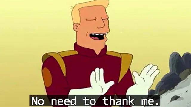 Carte meme No Need to Thank Me