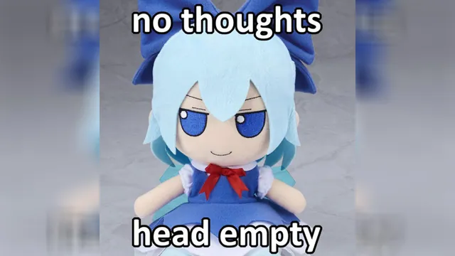 No Thoughts Head Empty meme card