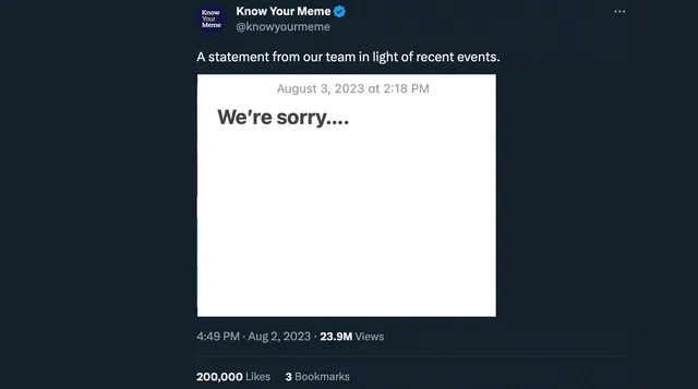 Carte meme Notes App Apologies