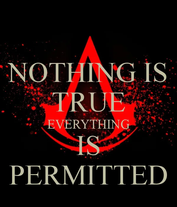 Carte meme Nothing Is True, Everything Is Permitted