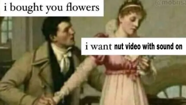 Nut Video With Sound On meme card