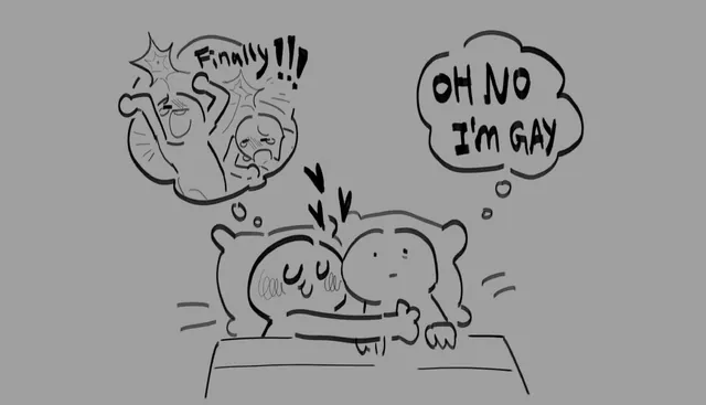Oh No I'm Gay meme card