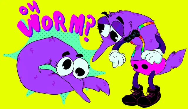 Oh, Worm? meme card