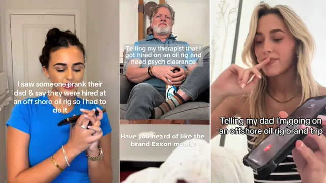 Oil Rig Prank meme card