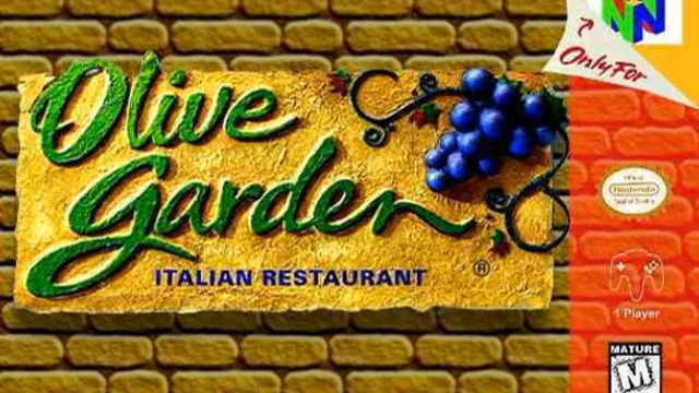 Olive Garden N64 meme card