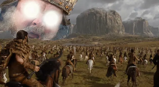 On an Open Field, Ned meme card
