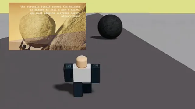 Carte meme One Must Imagine Sisyphus Happy