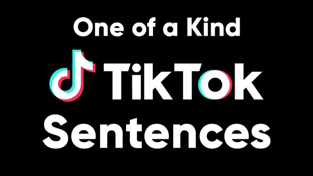 Carte meme One Of A Kind TikTok Sentences