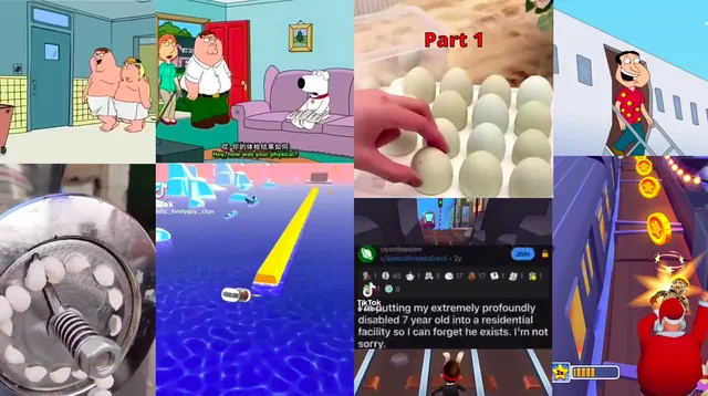 Overstimulation Videos / Sludge Content meme card