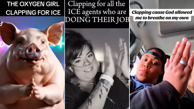 Carte meme Oxygen Girl Clapping for ICE