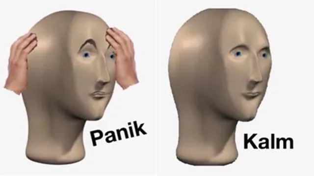 Panik Kalm meme card