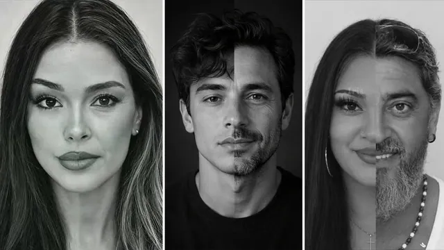 Carte meme Parent Split-Face / Family Resemblance Trend