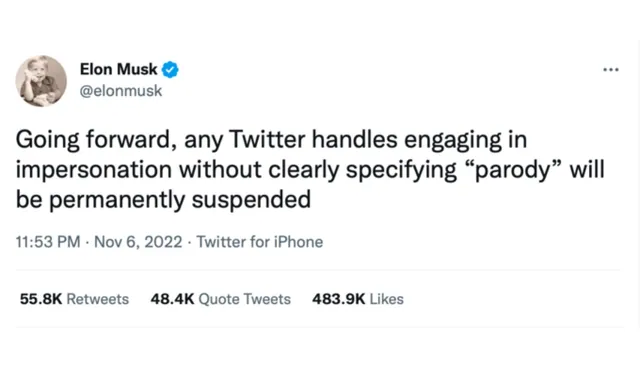 Parody Elon Musk Twitter Accounts meme card