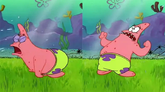 Patrick Coughing / What Kind of Place Is This?! meme card