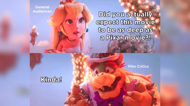 Peach "Did You Actually Expect X" / Bowser "Kinda" meme card
