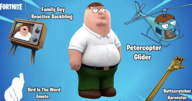 Carte meme Peter Griffin In Fortnite