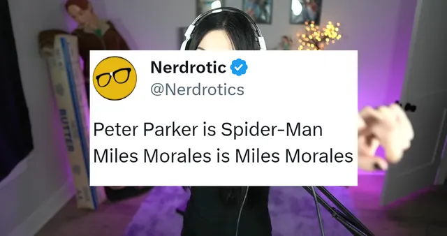 Peter Parker Is Spider-Man, Miles Morales Is Miles Morales meme card