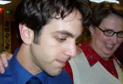 Phyllis and Ryan Office Christmas Party Photo meme card