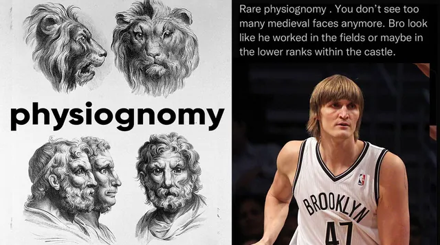 Physiognomy meme card