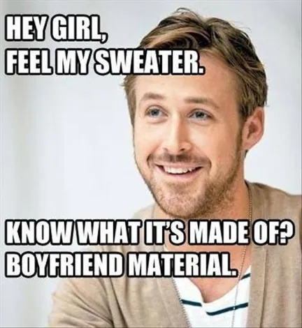 Pickup Lines meme card