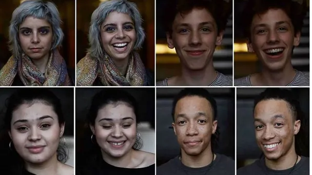 Pictures of People Before and After Calling Them Beautiful meme card