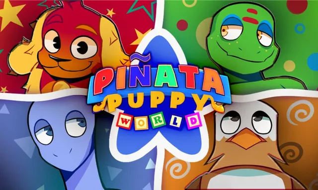 Carte meme Piñata Puppy World