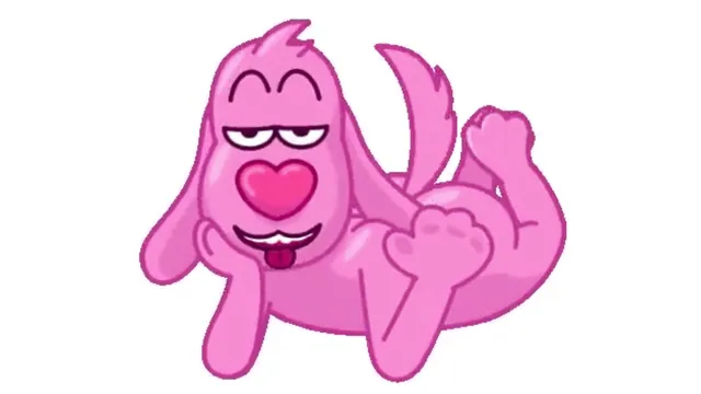 Carte meme Pink Dog Telegram GIFs / Lovehound