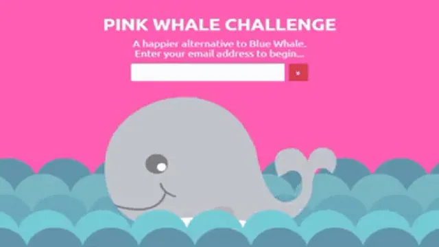 Pink Whale Challenge meme card