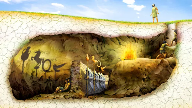 Plato's Allegory of the Cave meme card