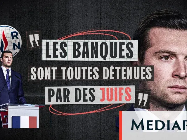 Мем Mediapart: "All banks are held by Jews"