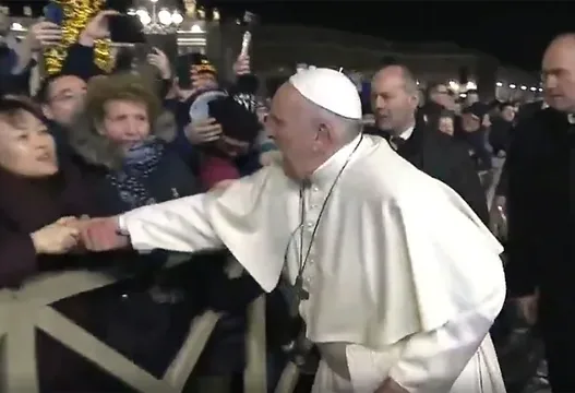 Pope Francis Slap meme card