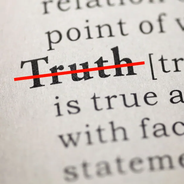 Post-truth meme card