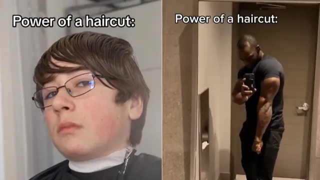 Power of a Haircut meme card