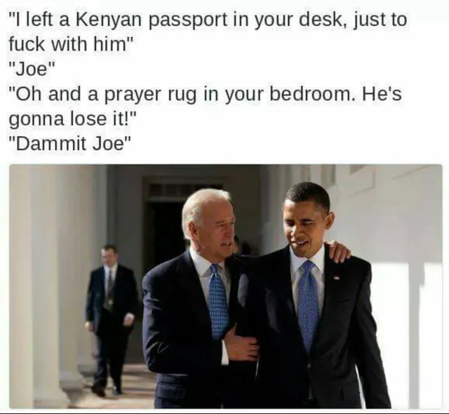 Prankster Joe Biden meme card