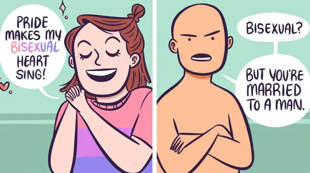 Pride Makes My Bisexual Heart Sing meme card