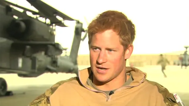 Prince Harry Running to a Helicopter meme card