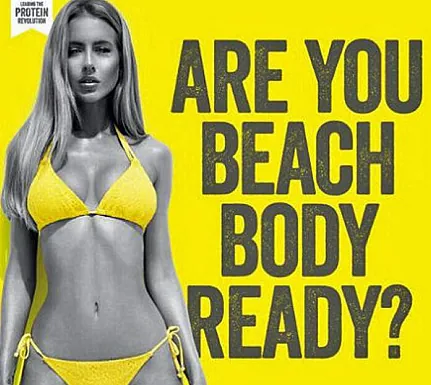 Carte meme Publicité Protein World « Beach Body Ready »