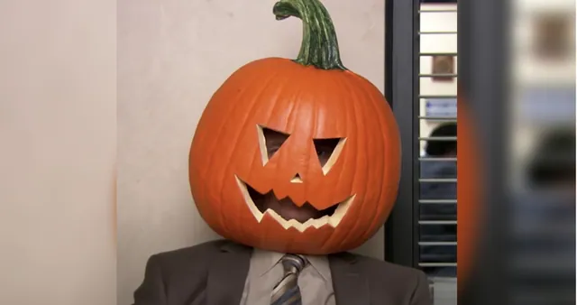 Pumpkin Head Dwight Schrute meme card