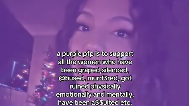 Carte meme Purple PFP (TikTok Trend)