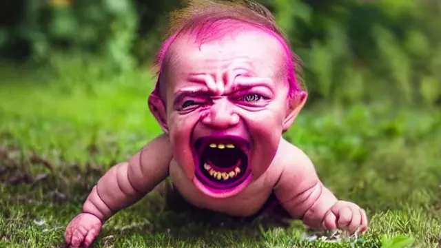 Purple Zombie Baby meme card