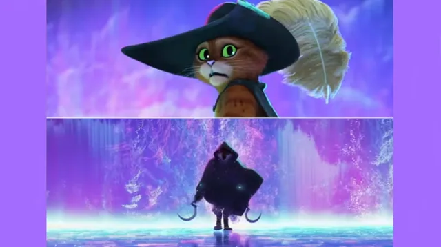 Carte meme Puss in Boots Scared of Death