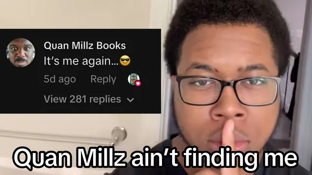 Quan Millz Ain't Finding Me meme card